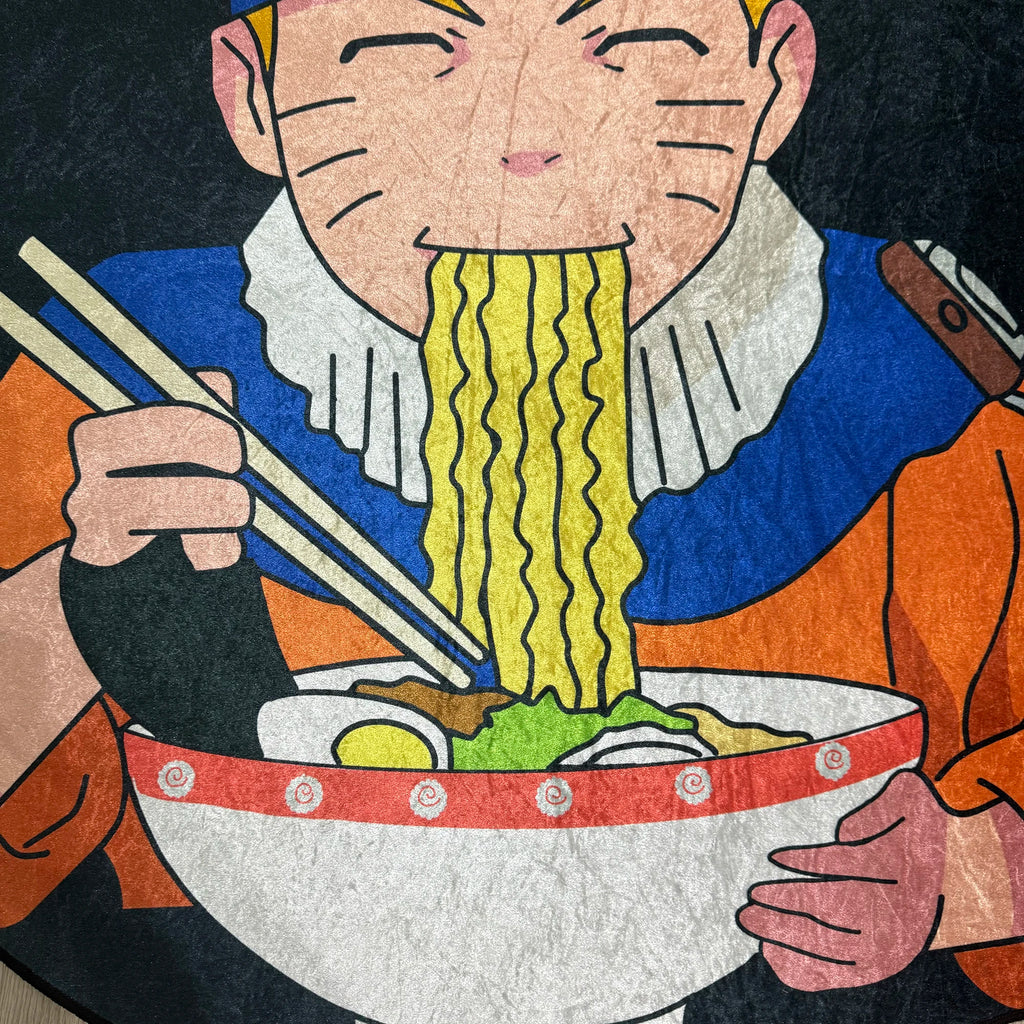 🍜 Anime-inspirierter Naruto Ninja Teppich – Unregelmäßig, weich & stylisch | Perfekt für Fans