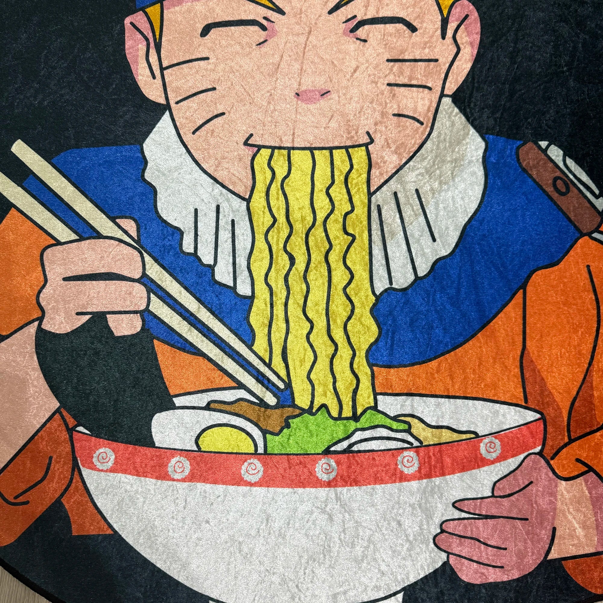 🍜 Anime-inspirierter Naruto Ninja Teppich – Unregelmäßig, weich & stylisch | Perfekt für Fans