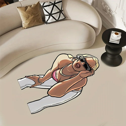 Shelby Welinder GTA V Teppich – Stylisch, weich & rutschfest | Waschbare Deko-Matte
