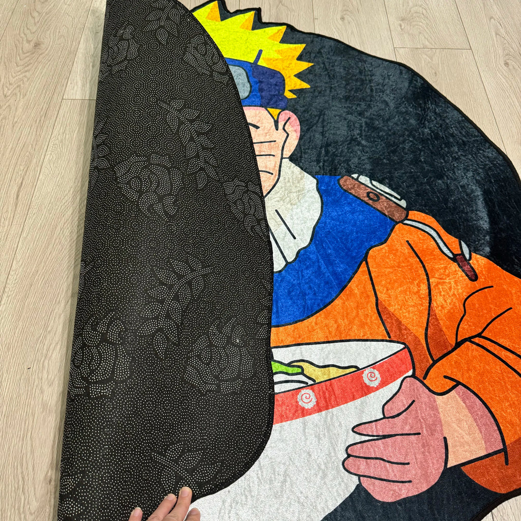 🍜 Anime-inspirierter Naruto Ninja Teppich – Unregelmäßig, weich & stylisch | Perfekt für Fans