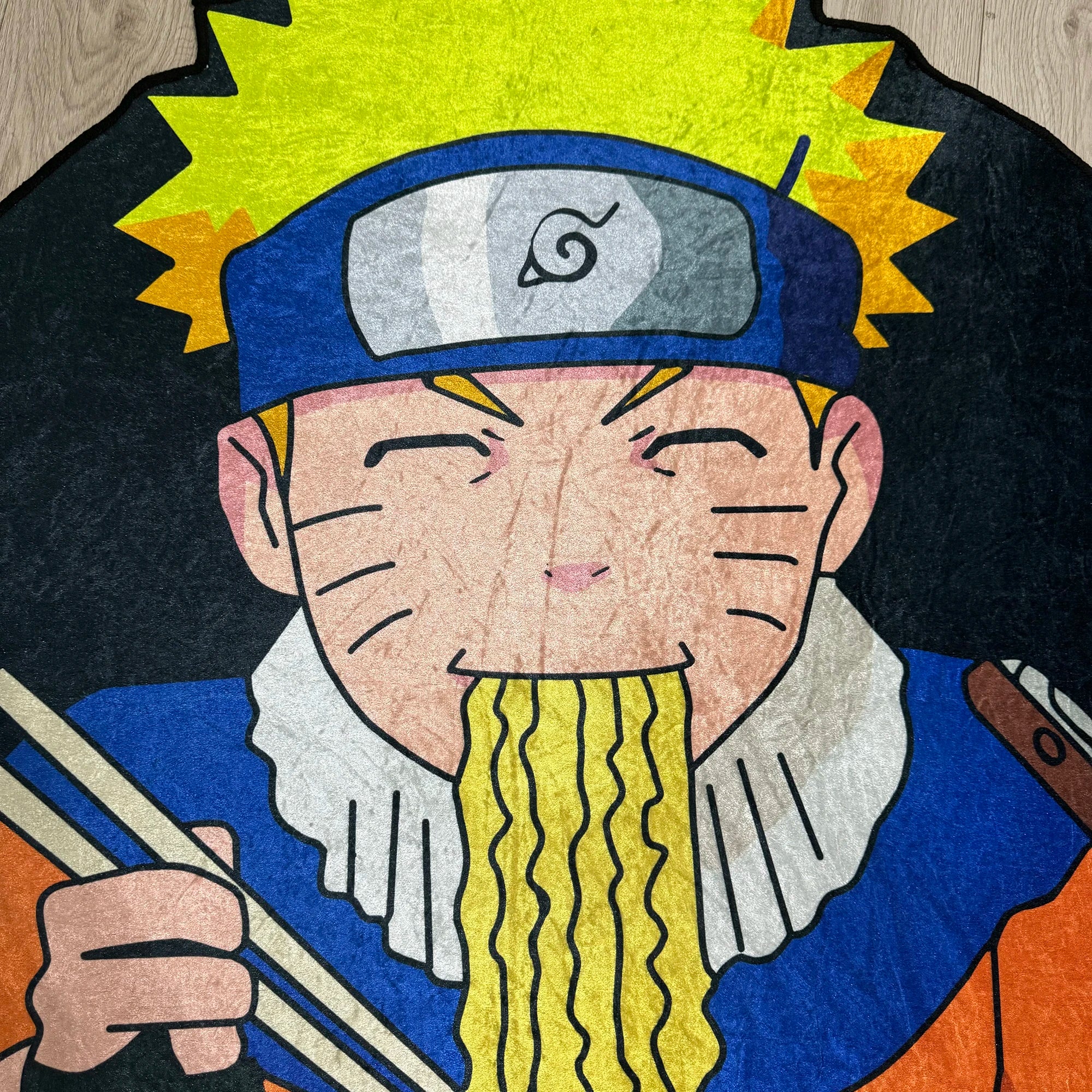 🍜 Anime-inspirierter Naruto Ninja Teppich – Unregelmäßig, weich & stylisch | Perfekt für Fans