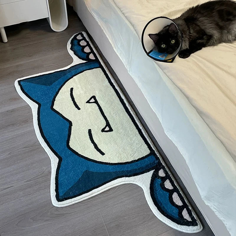 Teppich im Snorlax-Design, weich und langlebig, perfekte Heimdekoration, um einen Hauch von Anime-Charms hinzuzufügen, ideales Geschenk für Pokémon-Fans