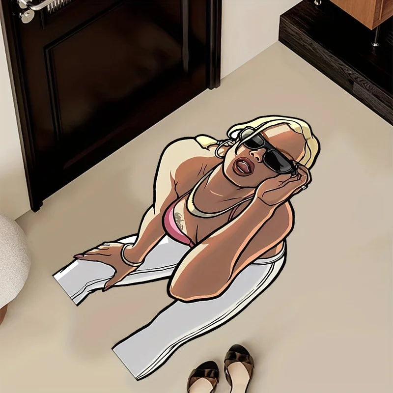 Shelby Welinder GTA V Teppich – Stylisch, weich & rutschfest | Waschbare Deko-Matte