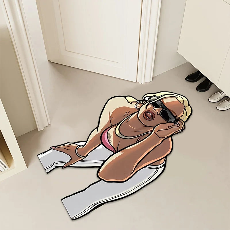 Shelby Welinder GTA V Teppich – Stylisch, weich & rutschfest | Waschbare Deko-Matte